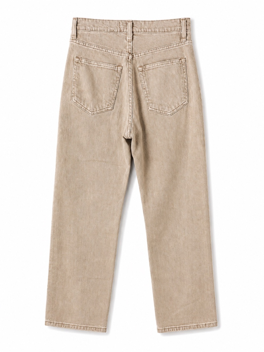 Abercrombie & Fitch Women's Beige Ankle Straight Ultra High Rise 90s Leg Jeans - Picture 5 of 6